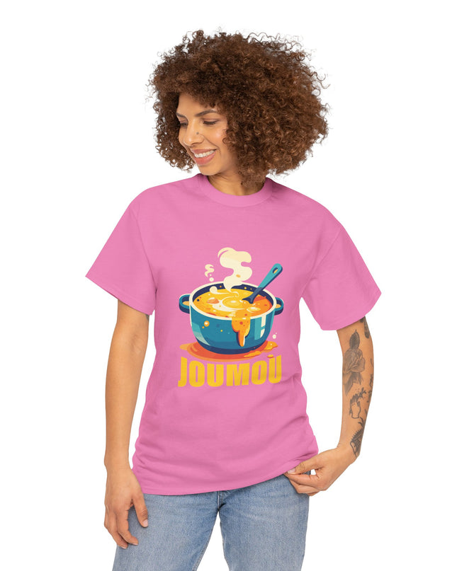 Premium Joumou T-Shirt Celebrating Haitian Heritage and Freedom Unisex Heavy Cotton Tee - CreoleSizzle