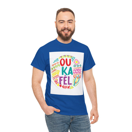 Ou Ka Fè’l “You Can Do It” Haitian Motivational Sweatshirt Colorful Creole Affirmation Colorful Unisex Heavy Cotton Tee