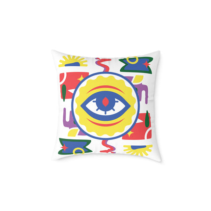 Ancestral Vision Pillow Afro-Haitian Mysticism Design Creole Protection Symbol Limited Cultural Drop - CreoleSizzle
