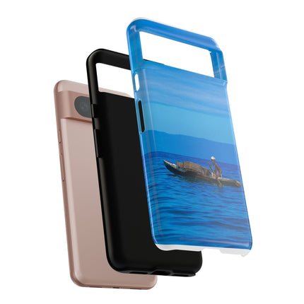 Haitian Fisherman Phone Case – Coastal Art Design – Durable, Stylish Caribbean Inspired Case - CreoleSizzle