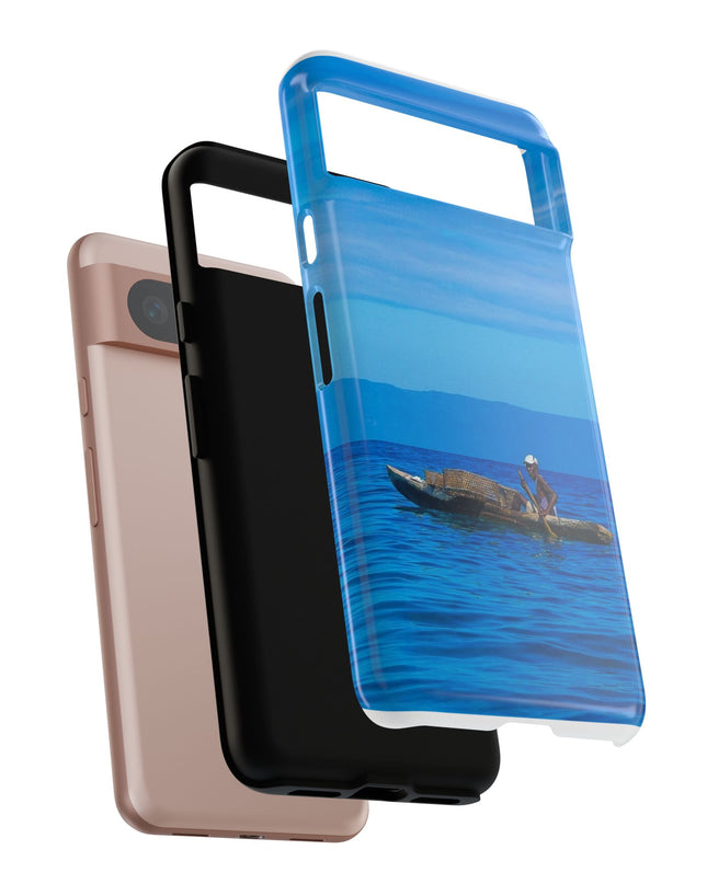 Haitian Fisherman Phone Case – Coastal Art Design – Durable, Stylish Caribbean Inspired Case - CreoleSizzle