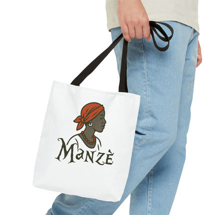 Manzè Limited Edition Heritage Tote Empowering Haitian Women Design - CreoleSizzle