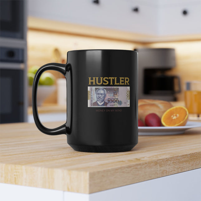 Hustler 1000 Goud and The Heritage Grind Limited Edition 15oz Premium Coffee Mug