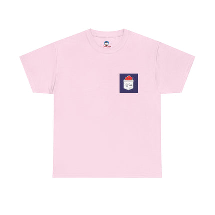 Haiti Hibiscus Pocket Tee Tropical Elegance Haitian Heritage Series Unisex Heavy Cotton T-Shirt
