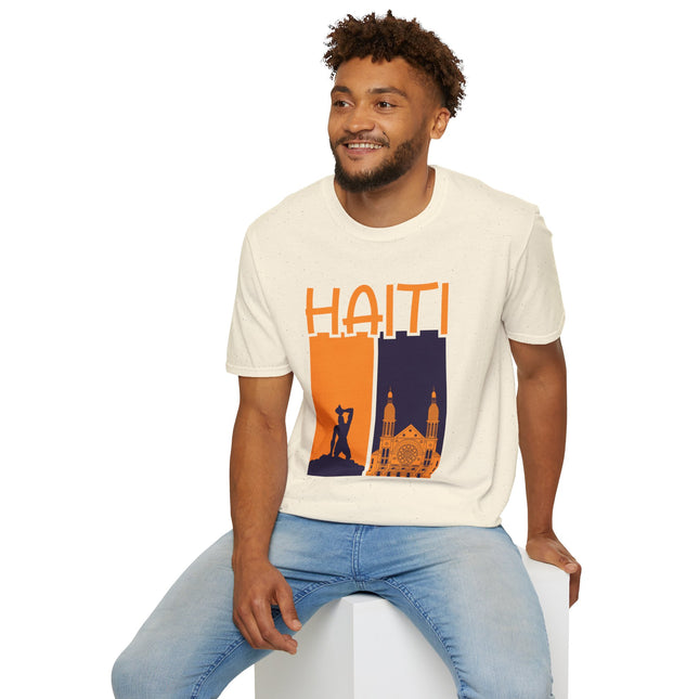 Faith & Fire Negre Marron Cathedral Legacy T-Shirt Haitian Spirit Series Unisex Premium Crewneck Haiti Graphic Tee