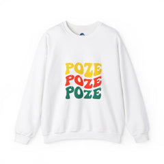 Relaxed Fit Poze Poze Poze Sweatshirt Embrace the Chill with Haitian Cultural Flair