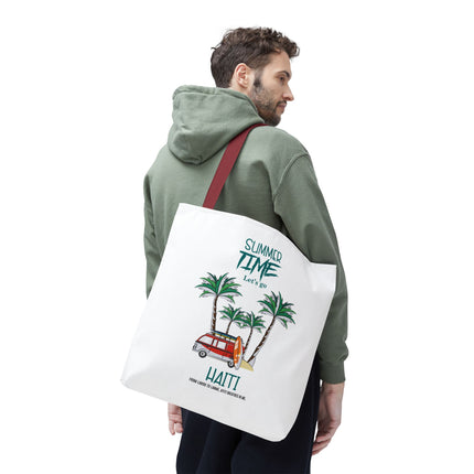 Summer Time Haiti Limited Edition Tropical Design Tote Haitian Beach Vibes - CreoleSizzle