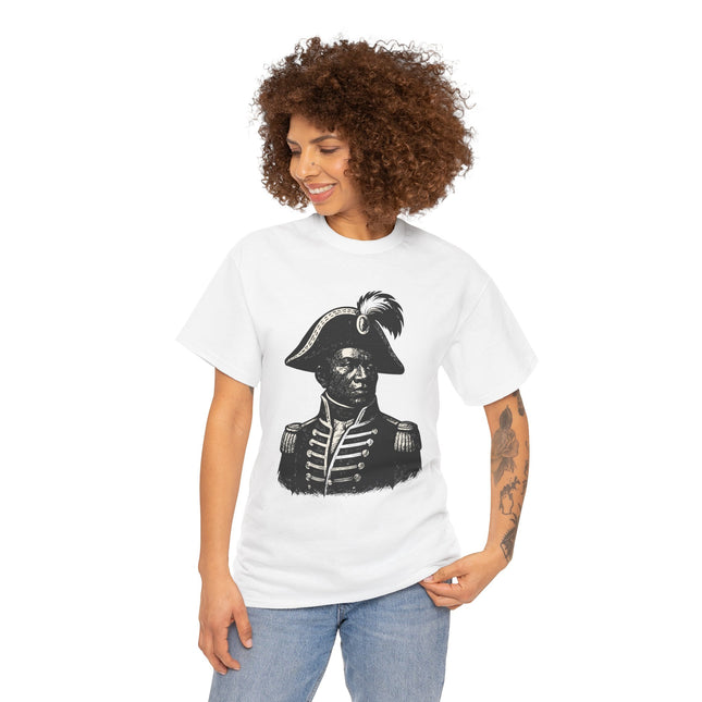 Legacy of Dessalines – Premium Heritage Tee | Limited Artist Edition Historical Figure Unisex Heavy Cotton Tee, Vintage Style T-Shirt, Unique Graphic Shirt, Gift for History Buffs, Casual Wear, Statement Tee