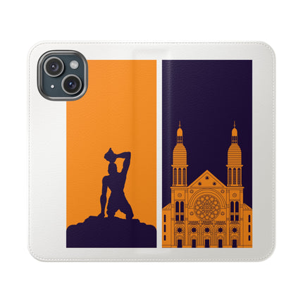 Ayiti Soulscape Marron And Cathedral Mirrored Flip Case for iPhone Edition Symbol of Dual Heritage