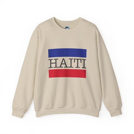 Haitian Pride Crewneck Sweatshirt Unisex Flag Design Pullover Cozy Heritage Apparel & Gift