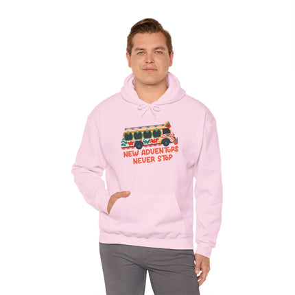 Tap-Tap Spirit New Adventure Never Stop Hoodie Haitian Travel Culture Series Unisex Adventure Sweatshirt
