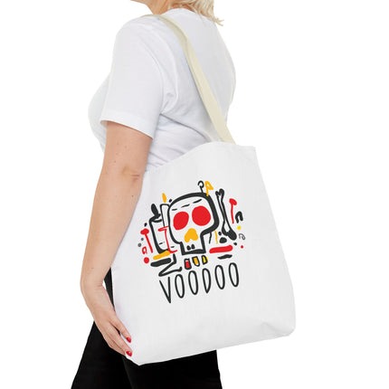 Voodoo Art Haitian Spiritual Symbols Tote Afro-Caribbean Vodou Design - CreoleSizzle