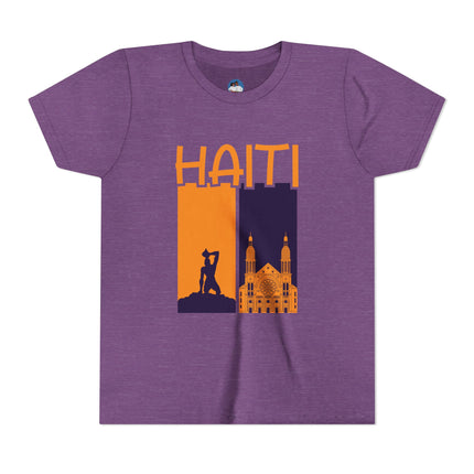 The Spirit of Haiti Youth Cultural Pride Tee Freedom & Faith Design Kids Premium Short Sleeve