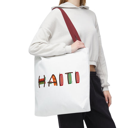 Haiti Art Limited Edition Heritage Tote Bag African Roots Design - CreoleSizzle