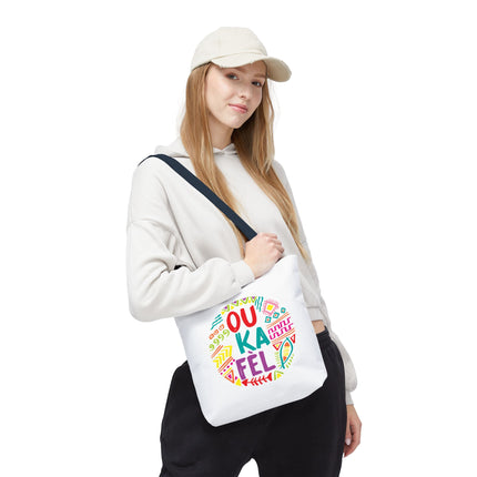 Ou Ka Fè’l Limited Edition Creole Motivation Tote Inspirational Haitian Design - CreoleSizzle