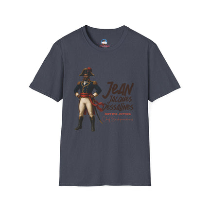 Jean-Jacques Dessalines Freedom Forged in Fire T-Shirt Haitian Independence Leader Unisex Softstyle T-Shirt