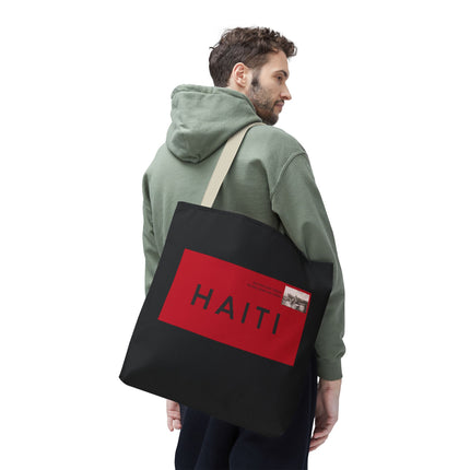 Haiti Postage Limited Edition Heritage Tote Bags Retro Seal Design - CreoleSizzle