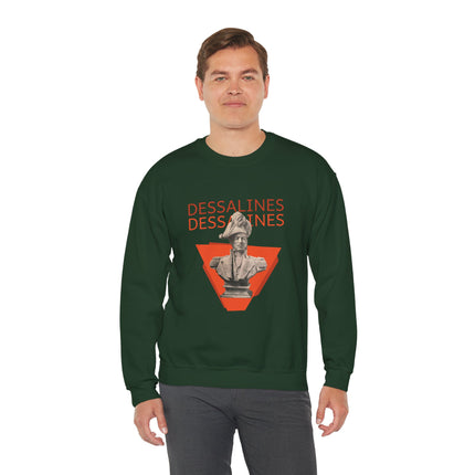 Bold Dessalines Crewneck Sweatshirt Haitian Independence Statement Piece Unisex Heritage Pullover Comfortable Sweatshirt