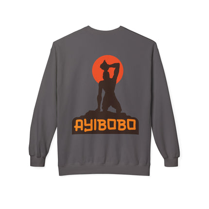 Ayibobo Legacy Spiritual Haitian Heritage Crewneck Sweatshirt Afro-Spiritual Series Unisex Midweight Fleece