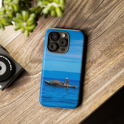Haitian Fisherman Phone Case – Coastal Art Design – Durable, Stylish Caribbean Inspired Case - CreoleSizzle