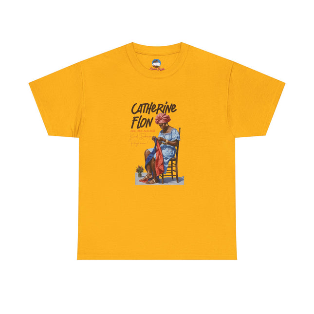Catherine Flon Sweatshirt – Honoring Haitian Heritage | Unisex Cultural Apparel | Gift for History Buffs Catherine Flon Unisex Heavy Cotton Tee - CreoleSizzle