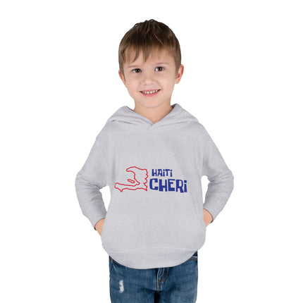 Haiti Chéri Toddler Pullover Hoodie Playful SpongeBob-Inspired Design Haitian Pride Kids Apparel