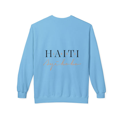 The 1804 Emblem Heritage & Freedom Crewneck Sweatshirt Haitian Pride Series Unisex Midweight Fleece