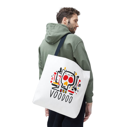 Voodoo Art Haitian Spiritual Symbols Tote Afro-Caribbean Vodou Design - CreoleSizzle