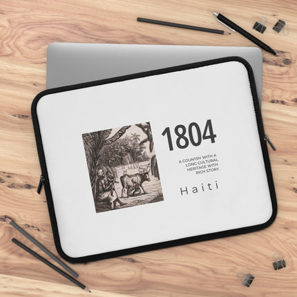 1804 Plantation Memory Haitian Independence Archival Edition Heritage Laptop Sleeve - CreoleSizzle