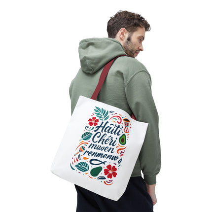 Haiti Chéri Mwen Renmenw Limited Edition Heritage Tote Love Letter to Haiti - CreoleSizzle
