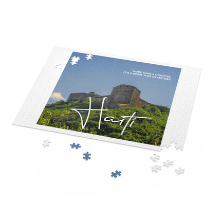 Citadelle Laferrière Spirit That Never Dies Puzzle Minimalist Haitian Heritage Edition - CreoleSizzle
