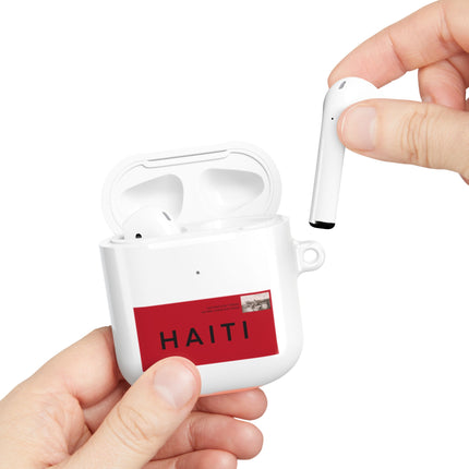 Haiti Postage Stamp Modern Diaspora Tribute AirPods Case Cultural Connection Series