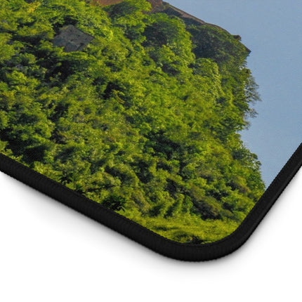 Citadelle Laferrière Desk Mat  Haitian Pride Office Decor  Anti-Slip Neoprene Mat - CreoleSizzle