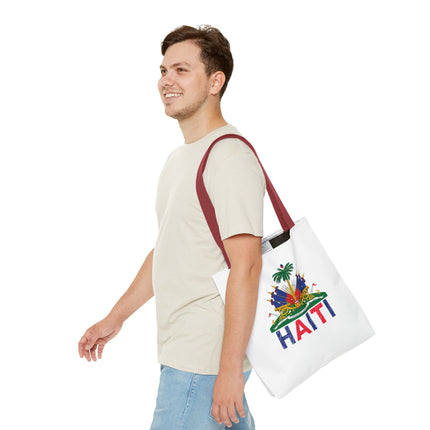 Ayiti Crayon Emblem Educational Heritage Tote Bag Diaspora Kids Edition - CreoleSizzle