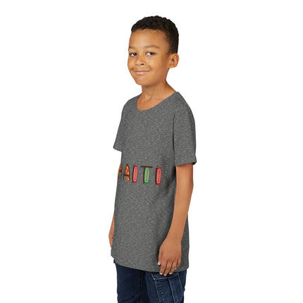 Haitian Pride Youth T-Shirt Kids Short Sleeve Graphic Tee Cultural Roots & Heritage Apparel Summer Vacation Shirt