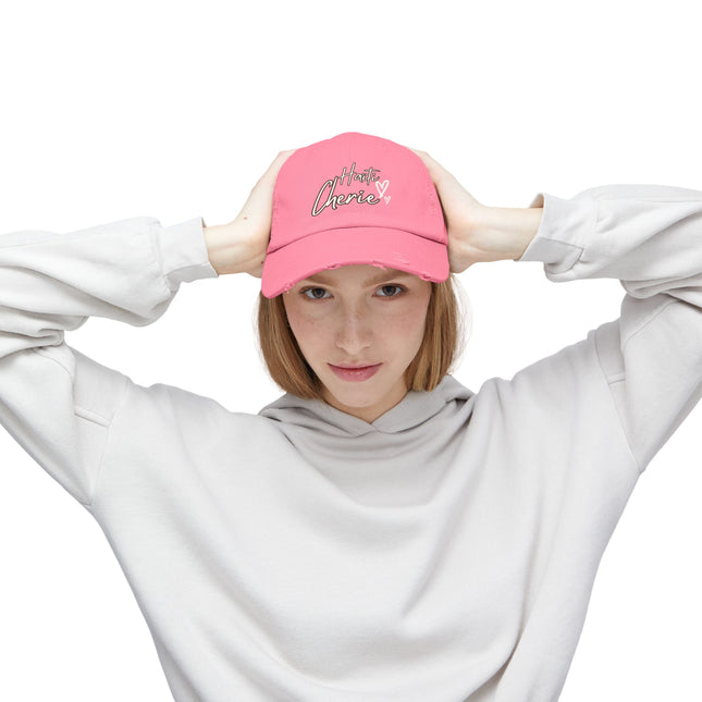 Haiti Cherie Distressed Cotton Hat – Celebrate Haitian Pride in Style - CreoleSizzle