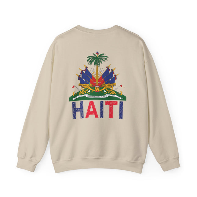 Ayiti Pride Haitian Heritage Crewneck Sweatshirt Unisex Fleece Cozy Cultural Apparel, Casual Fashion, Gift for Him/Her