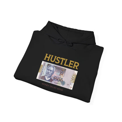 Hustler Spirit Hoodie Haitian 1000 Goud Graphic Unisex Streetwear Motivational Heavy Blend Sweatshirt