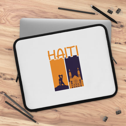Ayiti Soulscape Neg Marron Cathedral Heritage Laptop Sleeve Faith Freedom Collection - CreoleSizzle