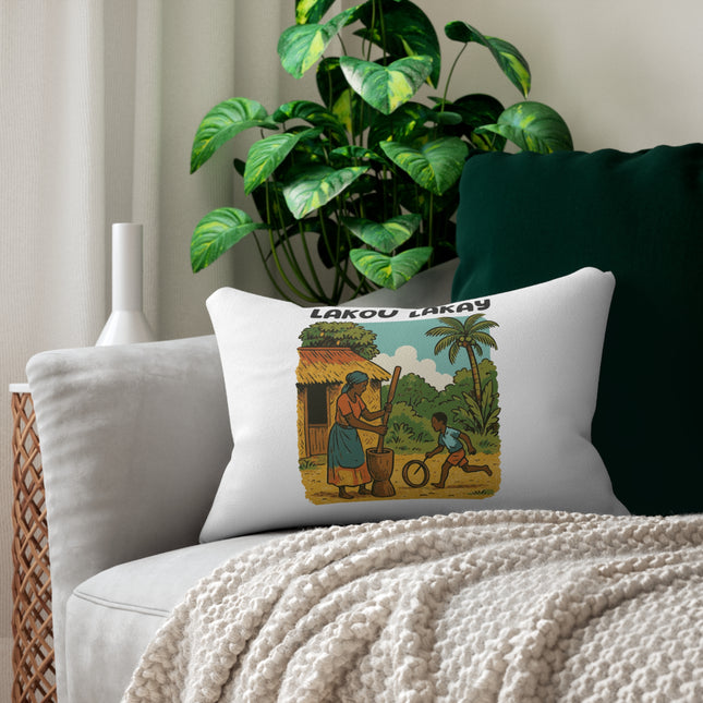 Lakou Lakay Ancestral Courtyard Pillow Limited Home Accent Edition - CreoleSizzle