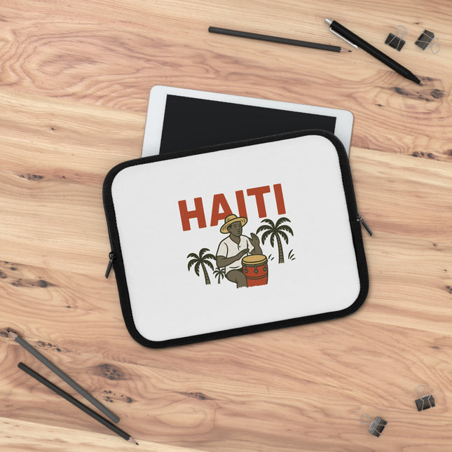 Haiti Roots and Palms Agricultural Heritage Laptop Sleeve Land Legacy Series - CreoleSizzle