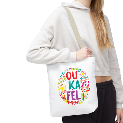Ou Ka Fè’l Limited Edition Creole Motivation Tote Inspirational Haitian Design - CreoleSizzle