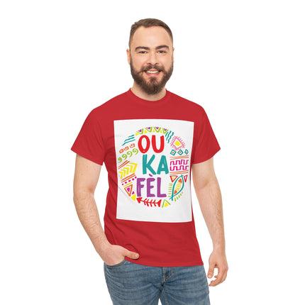 OU KA FÉ’L Motivational Creole Graphic Tee Haitian Pride Series Unisex Heavy Cotton T-Shirt
