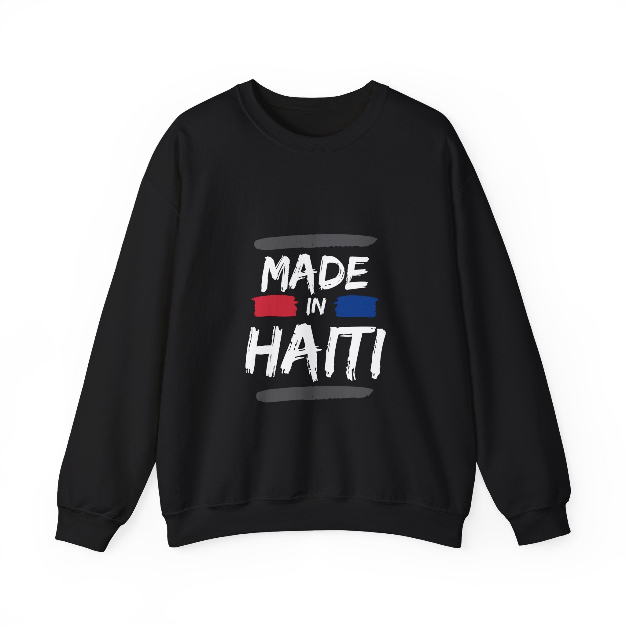 Made in Haiti Unisex Crewneck Sweatshirt – Haitian Pride Sweater, Heritage Clothing, Comfortable Heavy Blend Pullover