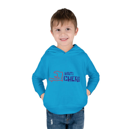 Haiti Chéri Toddler Pullover Hoodie Playful SpongeBob-Inspired Design Haitian Pride Kids Apparel