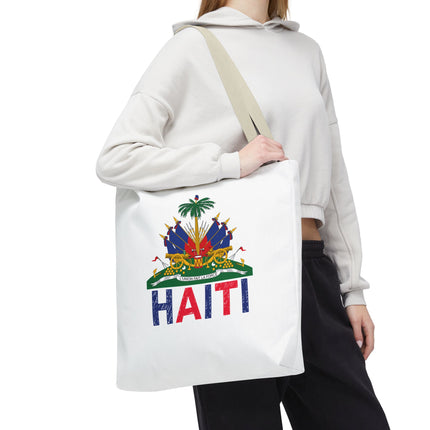 Ayiti Crayon Emblem Educational Heritage Tote Bag Diaspora Kids Edition - CreoleSizzle