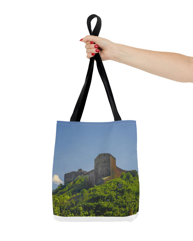 Haitian Citadelle Laferrière Tote Bag – Historical Haiti Travel Bag – Durable All-Over Print Shopping Bag - CreoleSizzle