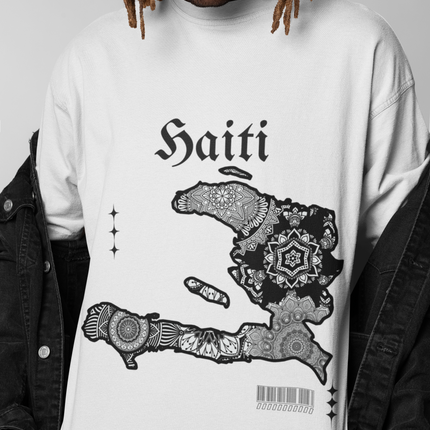 Haiti Map Graphic T-Shirt Unisex Soft Cotton Tee Cultural Design Haitian Pride Shirt Unisex Jersey Short Sleeve Tee - CreoleSizzle
