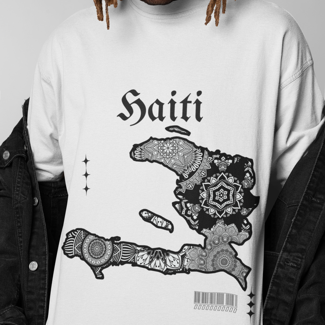 Haiti Map Graphic T-Shirt Unisex Soft Cotton Tee Cultural Design Haitian Pride Shirt Unisex Jersey Short Sleeve Tee - CreoleSizzle