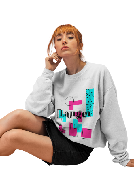 Langet Creole Expression Graphic Sweatshirt Fun Bold and Uniquely Haitian with Comfort and Style - CreoleSizzle